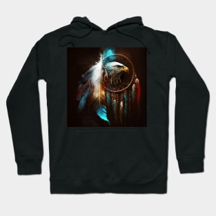 Native American Dream Catcher and Eagle Art Hoodie